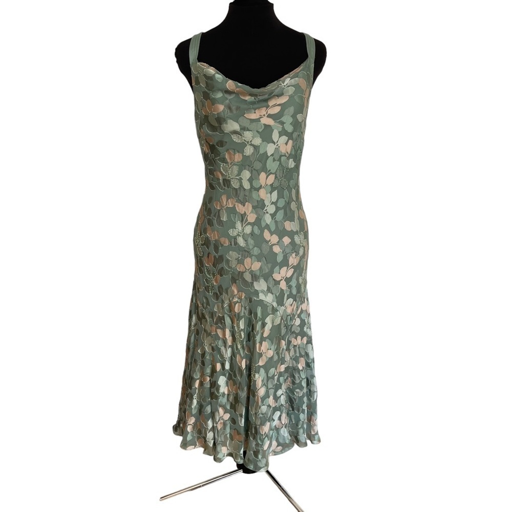 Silk women’s occasion dress beautiful colors!  UK 10 / US 6 CC mother of bride